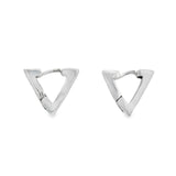 Arete de Plata con Forma de Triangulo