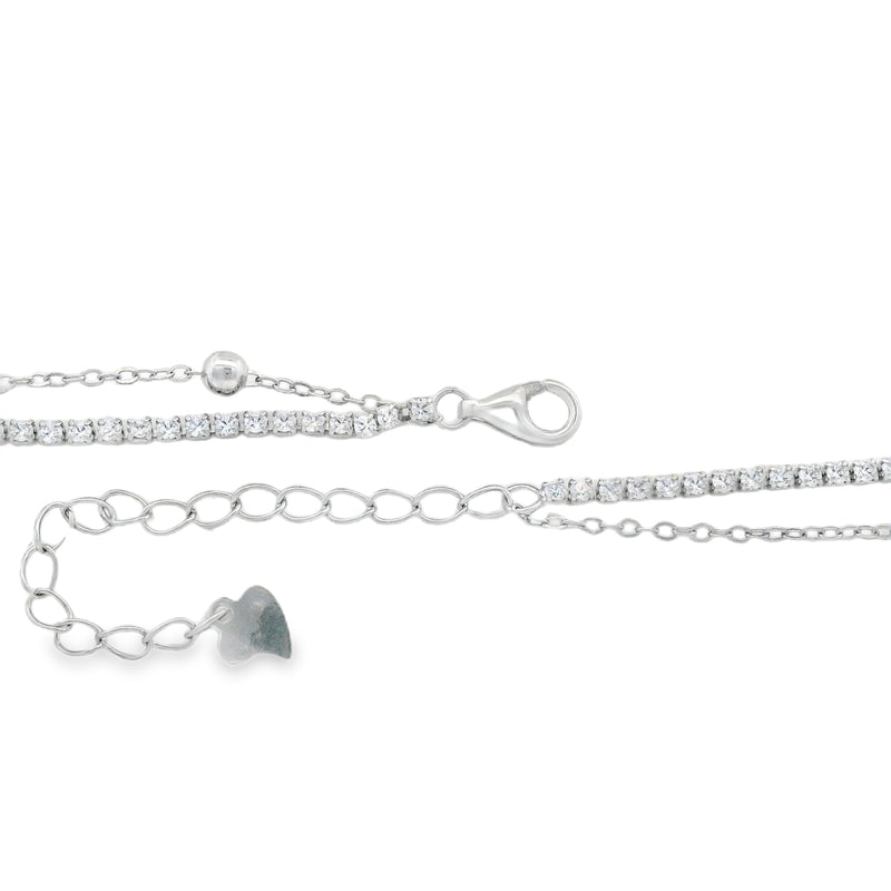 Collar Doble de Tenis con Circonia