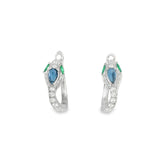 Juego de Vibora con Circonia Tenis Azul