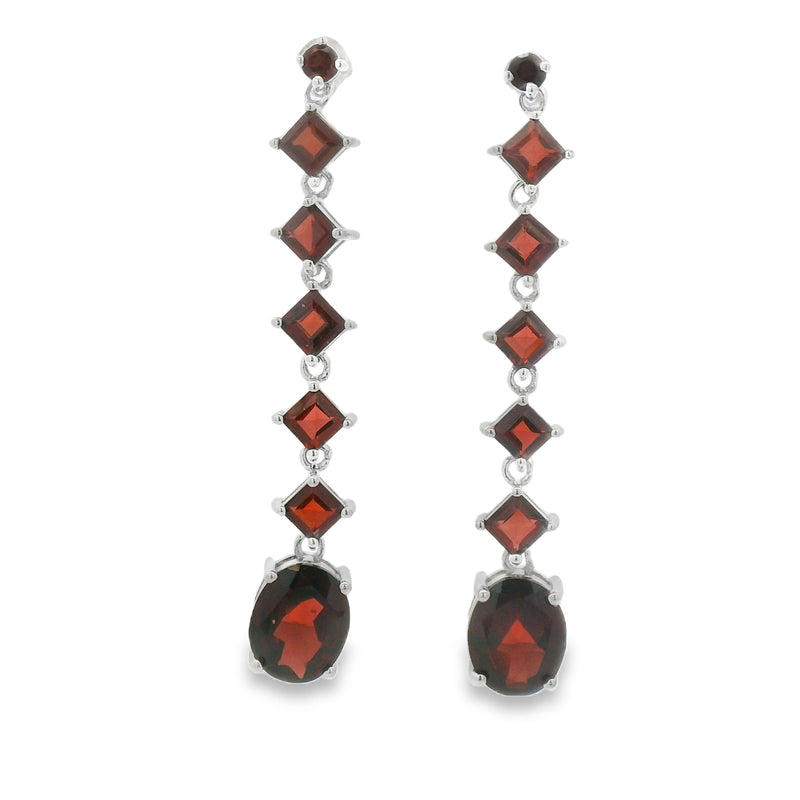 Arete Largo de Piedra Natural Amatista