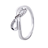 Anillo Infinito Plata Con Circonia