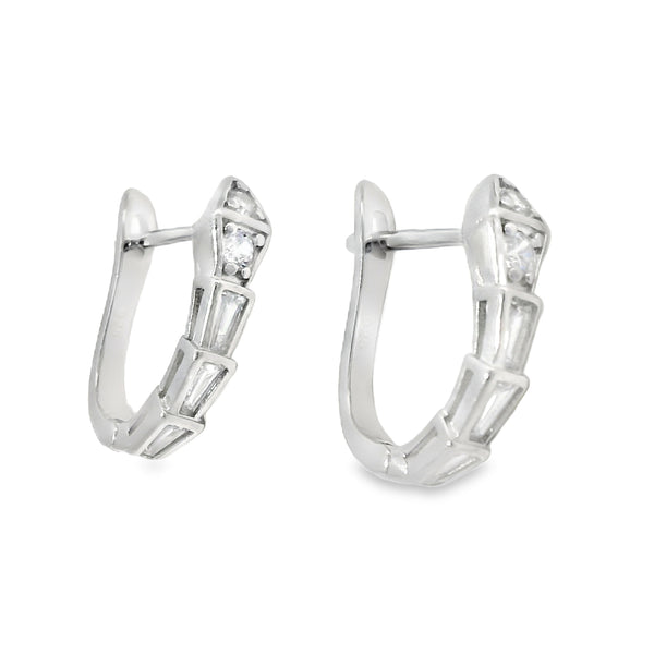 Arracada de Plata con Circonia