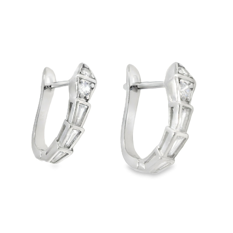 Arracada de Plata con Circonia