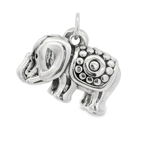 Dije de Elefante de Plata Electroformado