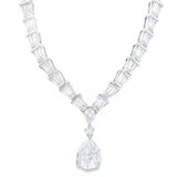 Juego de Plata con Circonia Gota Azul