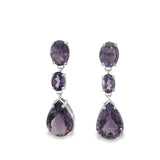 Arete de Piedra Natural de Gota Amatista