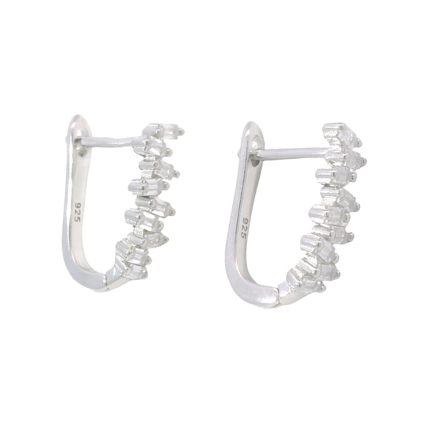 Arracada de Plata Con Circonia