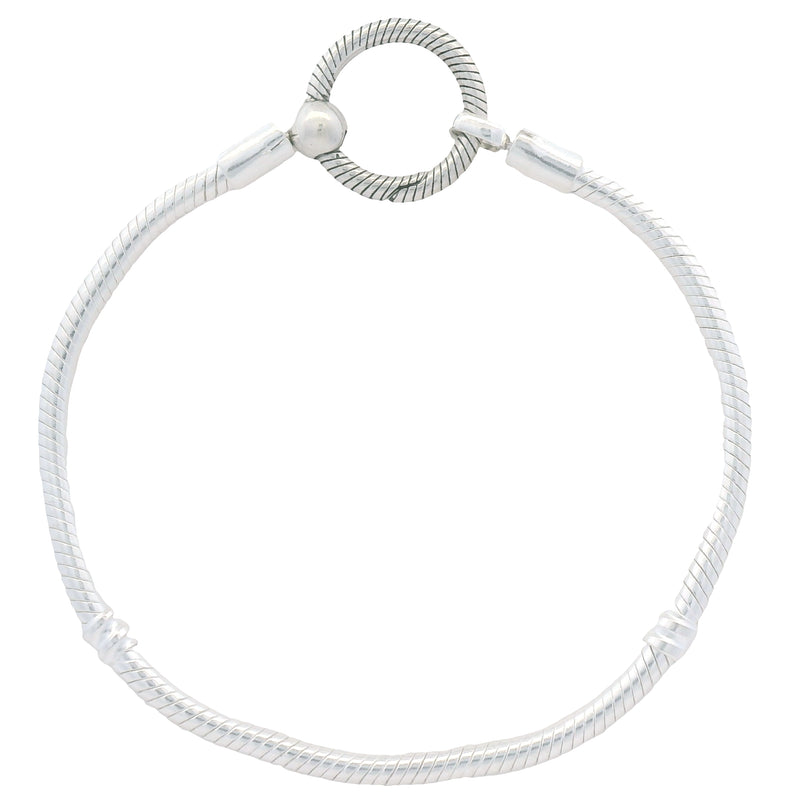 Pulsera para Dijes con Broche de Circulo 18 cm