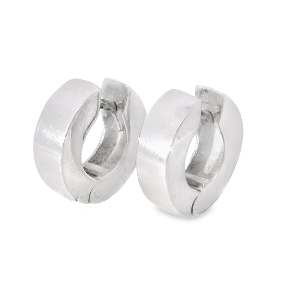 Arete de Plata Lisa