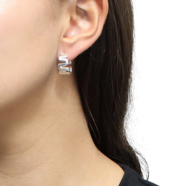 Arete Zig Zag de Plata