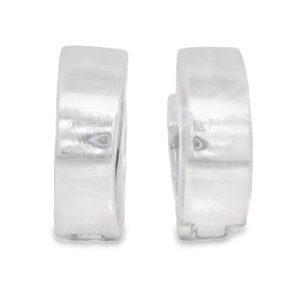 Arete de Plata Lisa