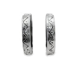 Arete Ovalo Bali de Plata Lisa
