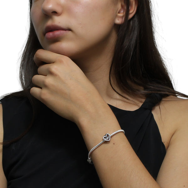 Charm Corazón con Circonias