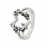 Anillo De Corazón Pavonado 7