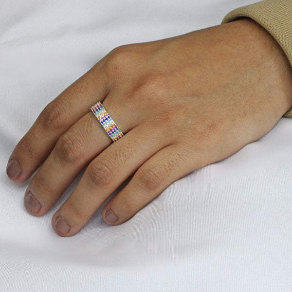 Argolla de Circonia Arcoiris #6