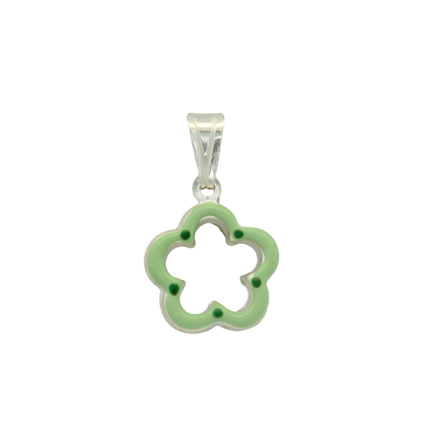 Dije para Pulsera y Collar de Flor Rosa