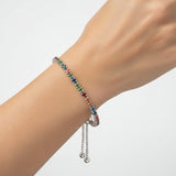 Pulsera Piedra Natural Zafiro De Color
