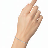 Pulsera Tenis Circonia Con Destello Infinito 17 CM