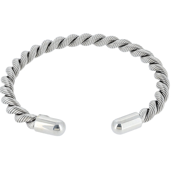 Brazalete Ajustable De Círculo Trenzado Pavonado