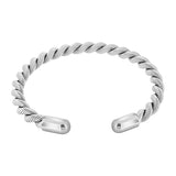 Brazalete Ajustable De Círculo Trenzado Pavonado