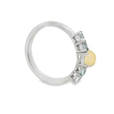 Anillo Topaz Azul Con Ópalo Topaz Azul Con Ópalo / 6