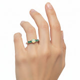 Anillo Esmeralda Con Ópalo
