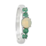 Anillo Esmeralda Con Ópalo Esmeralda Con Ópalo / 6