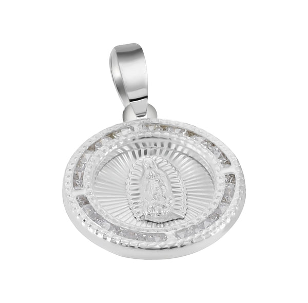 Medalla de la Virgen de Guadalupe con Circonia
