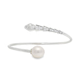 Brazalete de Vibora con Circonia y Perla