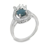Anillo De Plata Con Piedras Preciosas