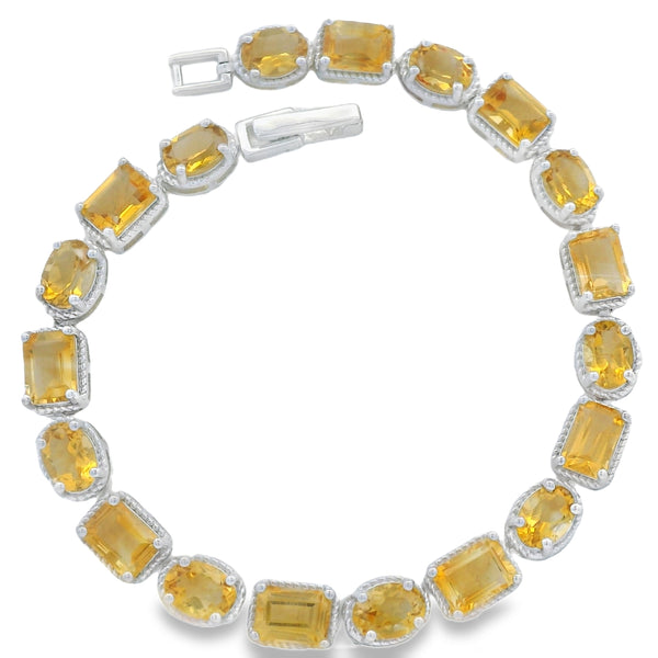 Pulsera de Piedra Natural Ovalo y Rectángulo Amatista