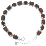 Pulsera de Piedra Natural Ovalo y Rectángulo Amatista