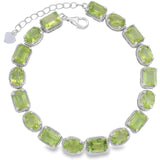 Pulsera de Piedra Natural Ovalo y Rectángulo Amatista