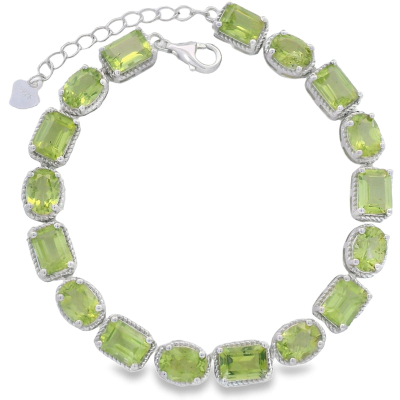 Pulsera de Piedra Natural Ovalo y Rectángulo Amatista