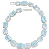 Pulsera de Piedra Natural Ovalo y Rectángulo Amatista