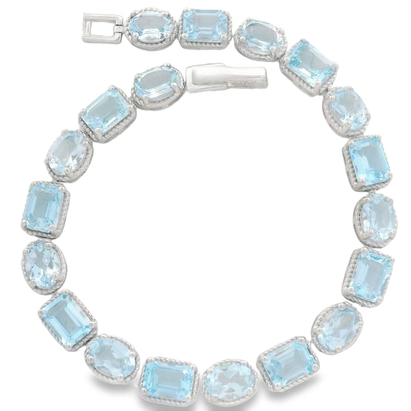 Pulsera de Piedra Natural Ovalo y Rectángulo Amatista