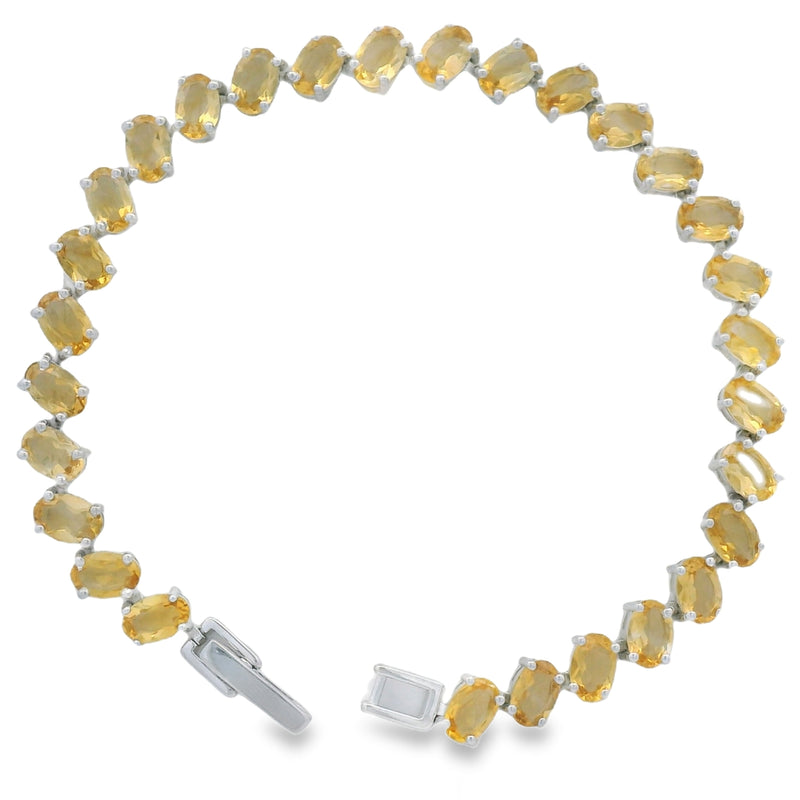 Pulsera de Piedra Natural Ovalos Amatista