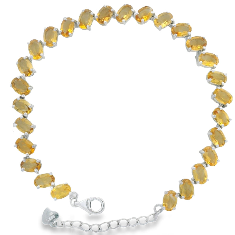 Pulsera de Piedra Natural Ovalos Amatista