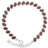 Pulsera de Piedra Natural Ovalos Amatista