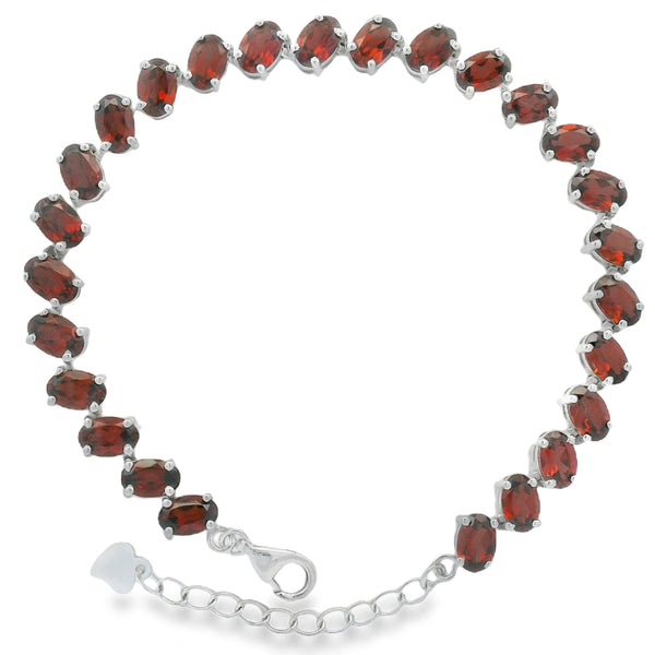 Pulsera de Piedra Natural Ovalos Amatista