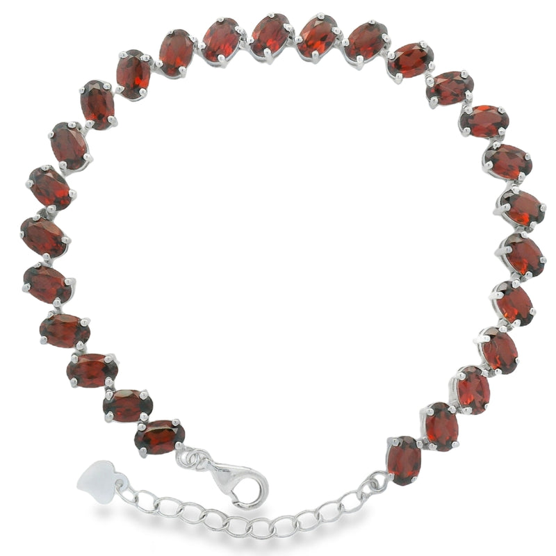 Pulsera de Piedra Natural Ovalos Amatista