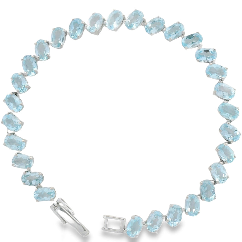 Pulsera de Piedra Natural Ovalos Amatista