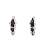 Arracada de Plata con Circonia Negro