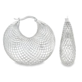 Arracada Mandala Esfera De Plata