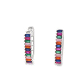 Arracada de Circonia Larga Blanco