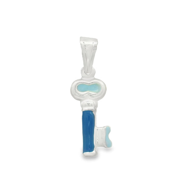Dije para Pulsera y Collar de Llave Azul