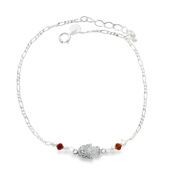 Pulsera con Mano de Fátima de Plata