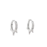 Arracada Mini de Circonia con Picos