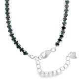 Collar Tipo Tenis Con Circonias Brillantes Blancos