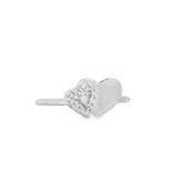 Anillo Circonia Doble corazón 5